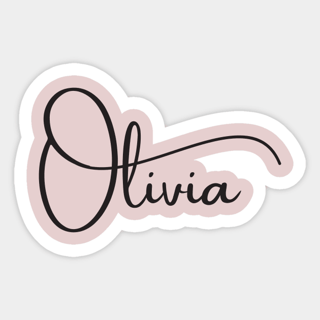 Olivia personalized name Sticker by Personalizedname